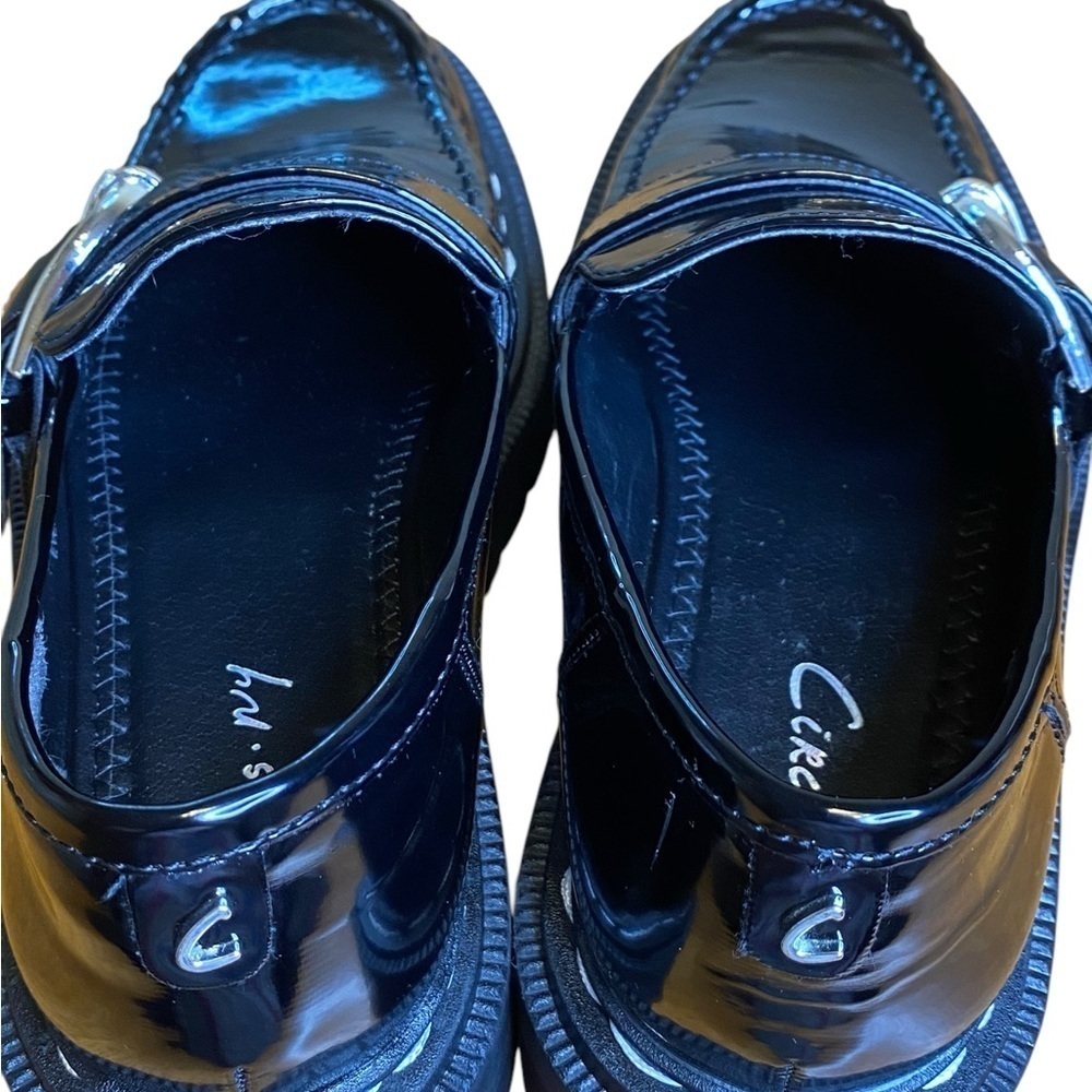 Sam Edelman Everly Black Patent Chunky Platform Loafers Women’s size 8 - Picture 8 of 10